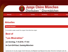 Tablet Screenshot of muenchner-chorbuben.de